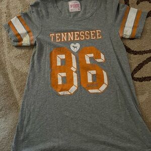 PINK Vintage Victoria's Secret Tennessee 86 Graphic Tee - Gray & Orange Size M